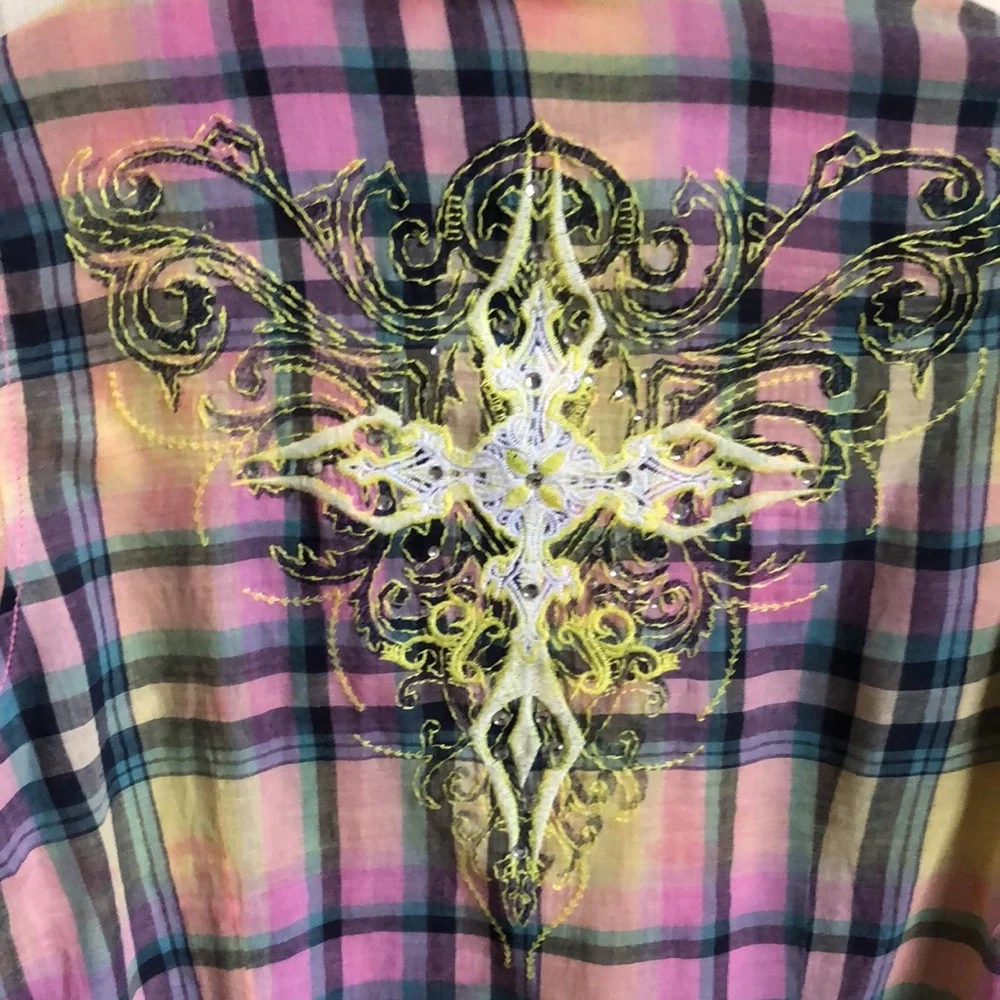 Roar Aquarius Western-Style Button Down - Picture 3 of 11